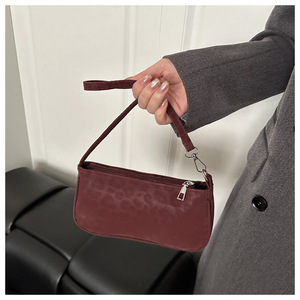 Korean-Style Women's Bag 2025 Autumn/Winter New Arrival Matte-Finish Solid-Color <b>Small</b> Square Bag - Product Image 4