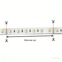 Lampu Strip LED COB RGB Putih Biru Hijau Merah dengan Remote Control, Fleksibel, Dapat Diredupkan, 24V 12V 5mm 8mm, Batang Lampu LED Tembaga yang Dapat Disesuaikan