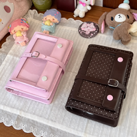 Mini carnet mignon Kawaii, carnets personnalisables, classeur à 6 anneaux rechargeable avec couverture souple rembourrée, pour l'école, le bureau et la planification journalière