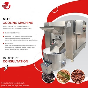 Petit refroidisseur d'arachide de sésame d'amande noisette rôtie de torréfaction avec des graines de cylindre - Product Image 1