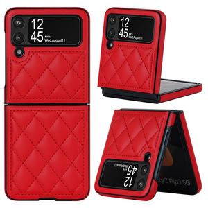 เคสโทรศัพท์มือถือหนัง PU สีทึบมีกลิ่นหอมขนาดเล็กพับได้เหมาะสำหรับ Z flip 6 5 4 3ป้องกันการตก - Product Image 3