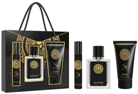 Nouvelle Arrivée Dubai Original Coffret de Parfums Arabes 4 Pièces Incluant Spray, Gel Douche, Parfum et Lait Corporel en Crème Plastique