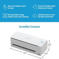 Pour le document couleur compact sans fil ou USB double face Fujitsu ScanSnap iX1300