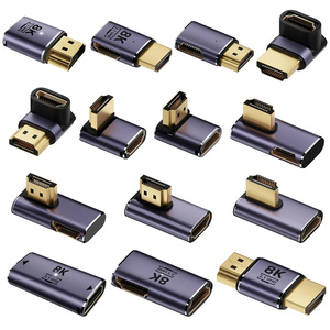 8K 60Hz <span class=keywords><strong>Adaptateur</strong></span> Convertisseur Mâle à Femelle 48Gbps Ordinateur Portable TV <span class=keywords><strong>Adaptateur</strong></span> Support 4K 120Hz <span class=keywords><strong>Coude</strong></span>/droit pour Projecteur Ordinateur De Bureau - Product Image 1