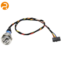 Faisceau de câblage personnalisé pour interrupteur sélecteur automobile en métal, câble torsadé multicolore en PVC, cuivre OFC, contrôle d'automatisation industrielle