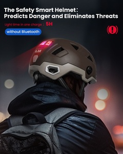 Casque de vélo intelligent pour adulte ILM à face ouverte avec contrôle automatique de la lumière LED d'avertissement, coque en PC, modèle <span class=keywords><strong>E3</strong></span>-12LS - Product Image 4