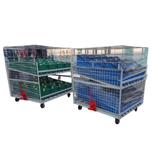 AOCHEN Workshop Utility Tool Trolley Mobile Komponenten lager wagen Lager logistik Nicht angetriebenes Rollen förderer fahrzeug - Product Image 4