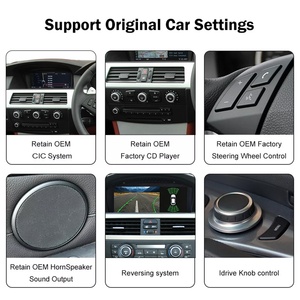 Autoradio NaviHua avec système Linux, CarPlay sans fil, lecteur DVD, GPS pour BMW Série 5 E60 E61 E62 E63 E64 2009-2010 CIC - Product Image 6