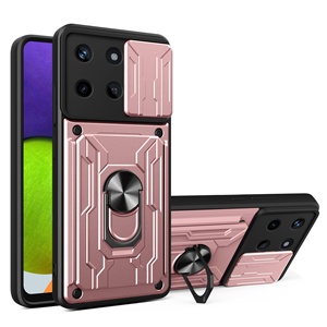 Funda Protectora con Anillo Magnético y Soporte para OPPO Realme 15X/P4 GT 8 C85 Pro/Neo7 Turbo/Find X9 Pro, con Ventana Deslizante para Tarjetas - Product Image 5