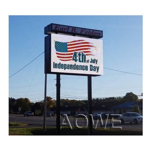 Aowe quảng cáo lớn hiển thị <span class=keywords><strong>P10</strong></span> ngoài trời cố định dẫn bức tường video phía trước dịch vụ dẫn mô-đun - Product Image 1