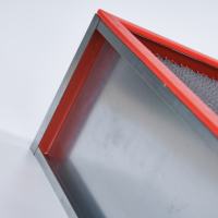 Nouveau filtre purificateur d'air HEPA plissé de type boîte avec cadre en alliage d'aluminium, qualité H13/H14, filtration d'air industrielle