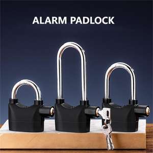 Candado con alarma de 110db personalizado de alto decibelio al por mayor candado con llave de alta resistencia antirrobo candado con alarma para motocicleta - Product Image 3