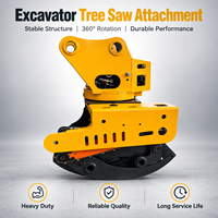 Excavator Log Cutting Grapple Hydraulic NM400 Gear Forestry Tree Saw Attachment for 5-10 Ton Excavator Timber Handling Logging