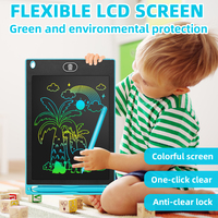 Tablette d'écriture électronique pour enfants, tableau magique de dessin de 8,5 pouces, bloc-notes à gribouiller, jouet éducatif avec bouton effaceur, tablette d'écriture LCD
