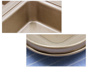 6 Cup Gold Carbon Steel Muffin Cake <b>Pan</b> <b>Nonstick</b> Brownie Bar <b>Pan</b> - Product Image 4