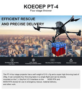 Système de <span class=keywords><strong>livraison</strong></span> aérienne de secours PT-4 pour drone <span class=keywords><strong>DJI</strong></span> M300 & M350 RTK, charge utile maximale de 25 kg, kit de largage, crochet de largage, lanceur à quatre étapes - Product Image 3