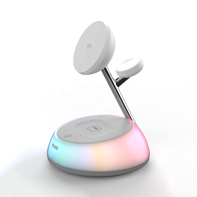 New Products 2025 Qi2 Qi Certification Touch Table Lamp 3 in 1 Magnetic Wireless Charger Stand