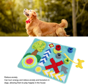 Tapis de renifflement pour chien, alimentation lente, facile à nettoyer, interactif, lavable, tapis d'entraînement olfactif pour animaux de compagnie, chiens, tapis de renifflement pour animaux - Product Image 5