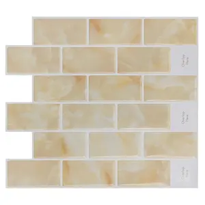 Pegatinas de pared 3D, papel tapiz de ladrillo, azulejo para cocina, baño, respaldo, antiazulejo, decoración del hogar, 25x28cm