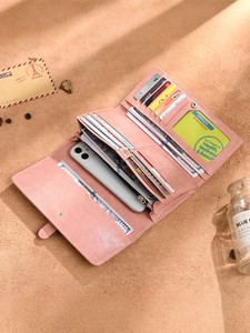 Portafoglio Lungo da <span class=keywords><strong>Donna</strong></span> in Vera Pelle Vintage con Grande Capacità e Molteplici Scomparti per Carte, Design alla Moda, Portafoglio Antifurto RFID - Product Image 3