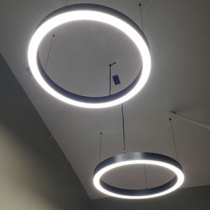 Aluminum Ring LED Circle Ceiling Light Round Chandelier Pendant for Office Decoration - Product Image 3