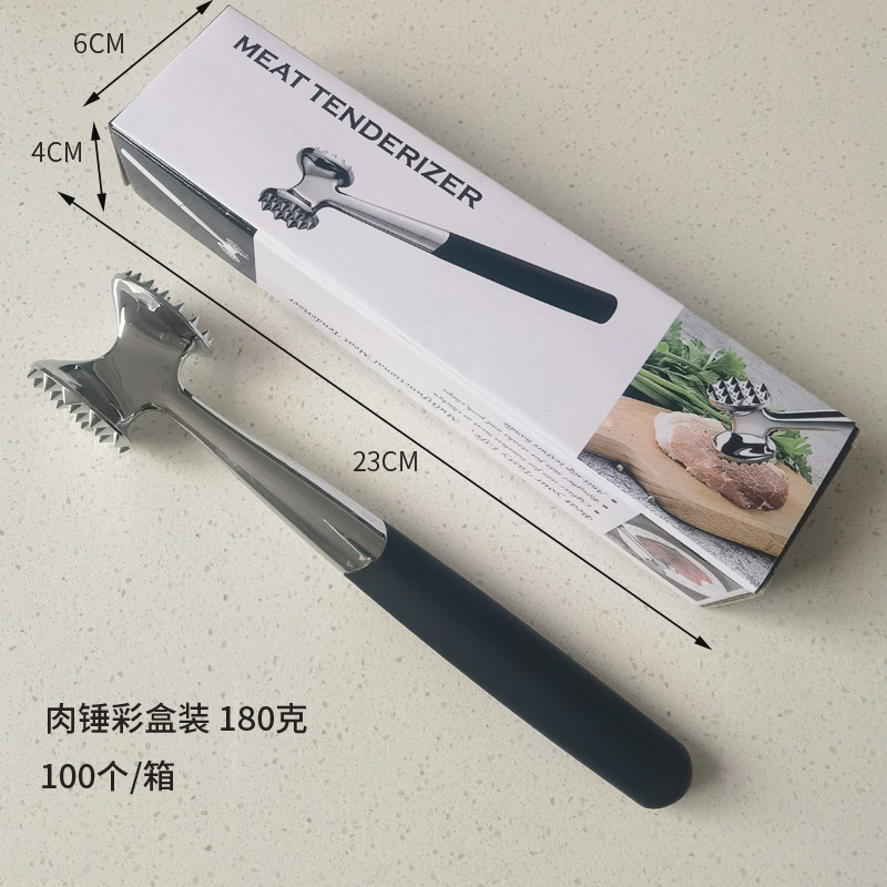 Marteau à viande à manche droit de style américain (dans une boîte colorée)