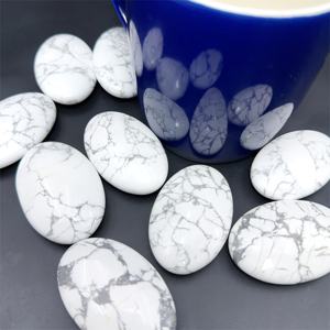 Piedra Ovalada de Howlite Pulida, Natural, para Sanación Espiritual, Decoración del Hogar y Regalos Navideños, Venta al Por Mayor - Product Image 4