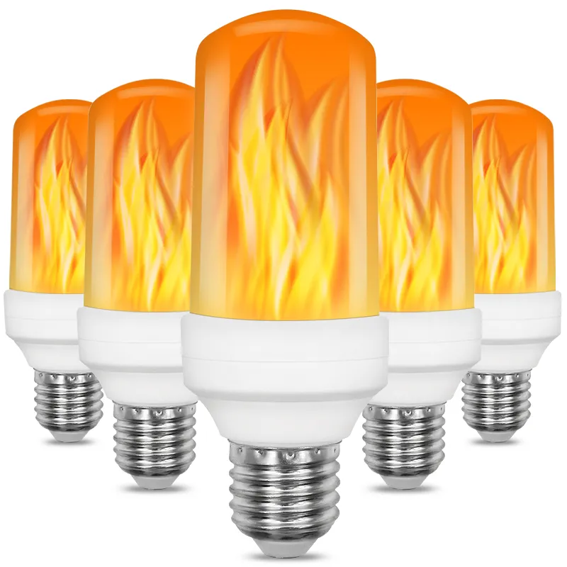 SHENPU-lámpara con efecto de llama, 5W, 85V, 265V, E26, E27, lámparas de llama Artificial