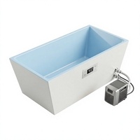 Baignoire de récupération rectangulaire autoportante en acrylique FC-002 pour bain froid, idéale pour salle de bain et hôtel
