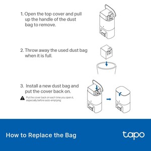 ถุงเก็บฝุ่นสำหรับ Rv30 Rv20 Max Plus Rva202 เครื่องดูดฝุ่นหุ่นยนต์ 160 มม. X 165 มม. กระดาษกรองประสิทธิภาพสูงใช้ในบ้าน - Product Image 3