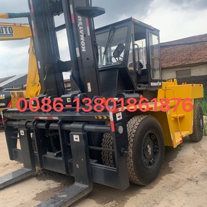 Chariot élévateur Komatsu FD150 d'occasion, fabriqué au Japon, machine de manutention de matériaux, chariot élévateur de 15 tonnes pour entrepôt - Product Image 6