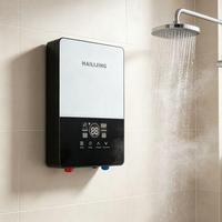 Chauffe-eau électrique instantané sans réservoir, fixation murale adhésive sans perçage, affichage numérique intelligent, pour salle de bain
