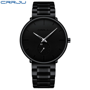 Montres pour hommes CRRJU 2150SL, <span class=keywords><strong>montre</strong></span>-bracelet en acier inoxydable pour hommes, <span class=keywords><strong>montre</strong></span> de sport décontractée de luxe, étanche, pour hommes, quartz, Relogio Masculino - Product Image 2