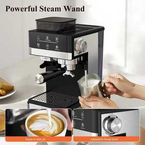 Machine à expresso avec moulin intégré, 20 bars, <span class=keywords><strong>cafetière</strong></span> tout-en-un avec mousseur à lait, fonction cold brew, 30 réglages de mouture - Product Image 4