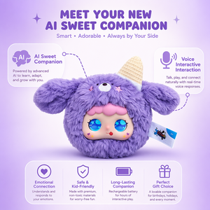 Compagnon linguistique IA multilingue en peluche, robot parlant français-<span class=keywords><strong>anglais</strong></span>, jouet encyclopédique d'apprentissage immersif pour enfants bilingues - Product Image 5
