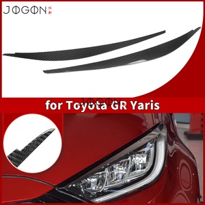 Cubierta de Tira Decorativa para Faros Delanteros Toyota <span class=keywords><strong>GR</strong></span> <span class=keywords><strong>Yaris</strong></span> GXPA16 2025 2026, Fibra de Carbono Real, Embellecedor Exterior para Párpados de Faros Delanteros - Product Image 2