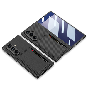 เคสโทรศัพท์แบบใส่การ์ด เหมาะสำหรับโทรศัพท์พับได้ ZFold7 พร้อมฟิล์มในตัว สำหรับหน้าจอพับได้ บางเฉียบ ใส่การ์ดได้ - Product Image 2
