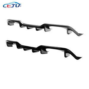 Kits de carrocería de coche de estilo Maxton ABS negro brillante protector de difusor de labio de parachoques inferior trasero para <span class=keywords><strong>Ford</strong></span> <span class=keywords><strong>Fiesta</strong></span> MK6 <span class=keywords><strong>MK7</strong></span> ST B299 2010-2017 - Product Image 5