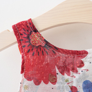 Ropa de Boutique para Niños al por Mayor, Bonito Vestido Corto de Verano con Flores para Niña - Product Image 3