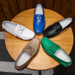 Chaussures décontractées de luxe pour hommes en cuir véritable souple, de haute qualité, confortables, respirantes, tendance printemps-hiver - Product Image 2