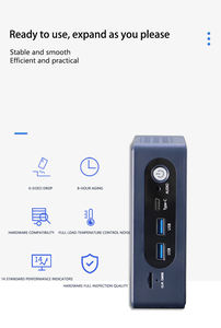 新しいIntel Core I5/i7 11th Gen Mini PC DDR4 32GB RAM 512GB SSD 2.5G LAN WiFi6 Win11デュアルDP/HDMIビジネスデスクトップコンピュータ - Product Image 5