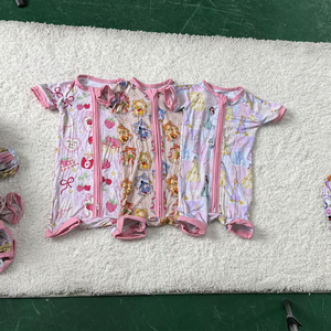 반팔 대나무 아기 필수품 지퍼형 - 저자극성 & 편안함 - Product Image 5