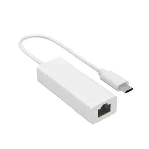 USB-C ปลั๊กแอนด์เพลย์ถึง100เมตรอะแดปเตอร์อีเทอร์เน็ตชนิด-C เพื่อ RJ45การ์ด LAN ภายนอกโปรโตคอล802.11n ไร้สายสำหรับใช้เดสก์ท็อป