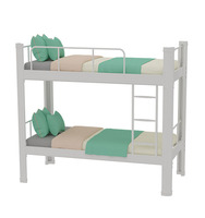 Lit double superposé pour adulte, cadre métallique, lit double métallique, lit d'hôtel, lit, style tubo de acero camaliteras metalicas baratas