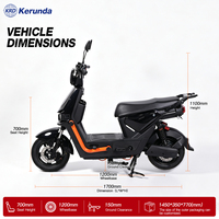 Moto électrique 1000W 60V, couleur personnalisée, pour adulte, usage urbain, prix de gros, directement de l'usine