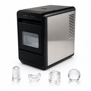 Máquina Portátil para Hacer Hielo de Sobremesa, 10-12 kg/24 h, con 4 Formas de Hielo, Refrigerante R290, para Hogar, Bar, Cocina - Product Image 1