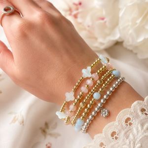Custom Wholesale Vintage <b>Bracelet</b> 18K Gold Plated Stainless Steel Jewelry <b>Beads</b> <b>Bracelet</b> Women Gift Jewelry - Product Image 2