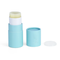 Emballage cylindrique de déodorant en carton écologique Pot de brillant à lèvres torsadé Bâton de parfum solide pour hommes contenant de baume à lèvres tube en papier