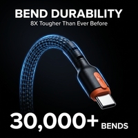 Câble USB-C tressé 60W, double couleur, charge rapide pour iPhone 17/16 Pro Max, Samsung S26, MacBook