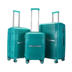 20英寸24英寸28英寸旅行拉杆包行李箱皇家蓝色聚丙烯行李箱
